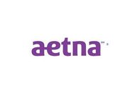 Aetna logo in purple on a white background.