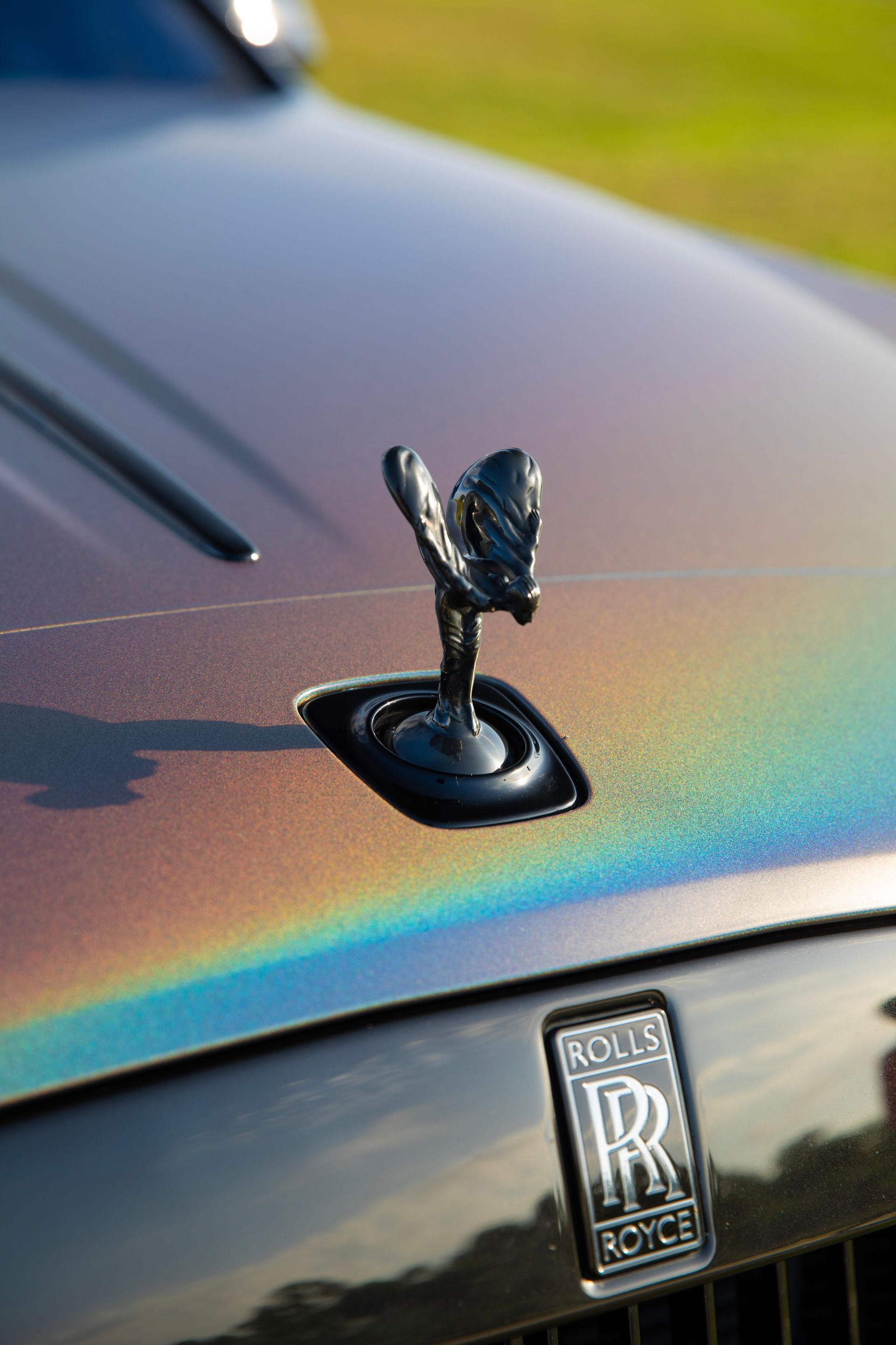 Black Rolls-Royce hood ornament, 