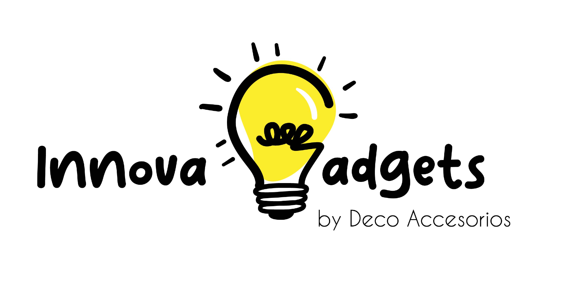 El logotipo de Innova Gadgets de Deco Accesorios tiene una bombilla.