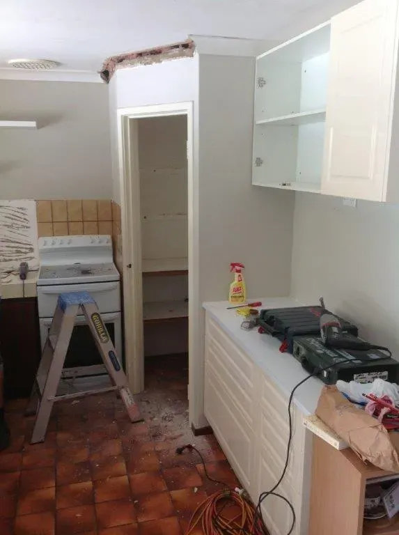 Kitchen Under Renovation — East Bunbury, WA — Bunbury Designer Cabinets & Furniture