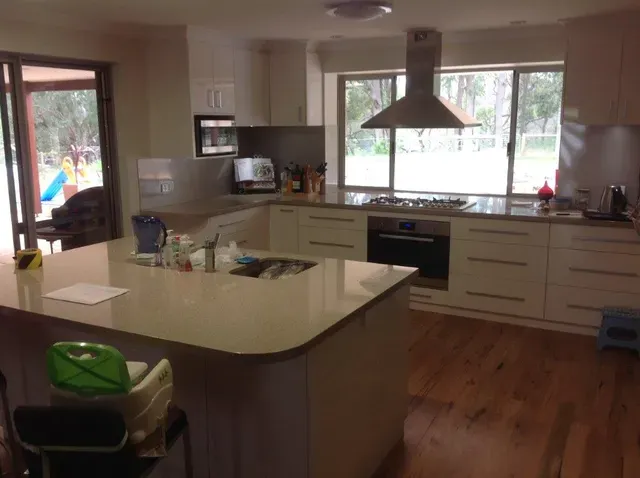 Kitchen With Hood — East Bunbury, WA — Bunbury Designer Cabinets & Furniture