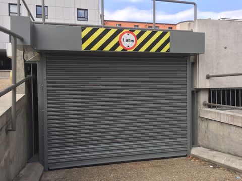 Attractively finished industrial roller shutters