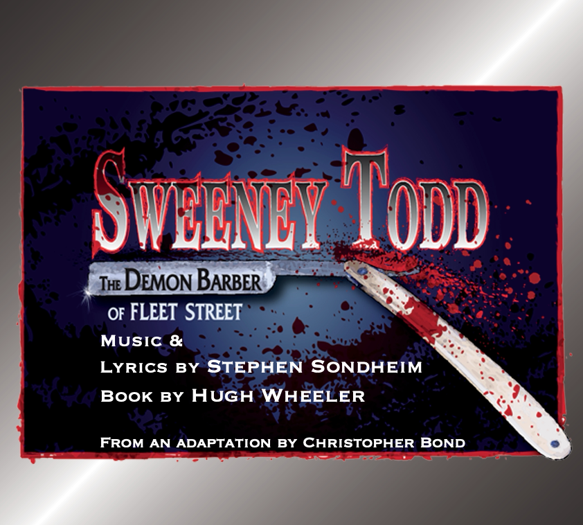 A poster for sweeney todd the demon barber of fleet street