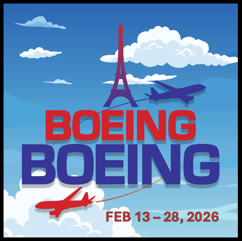 A poster for boeing boeing february 13-28 2026