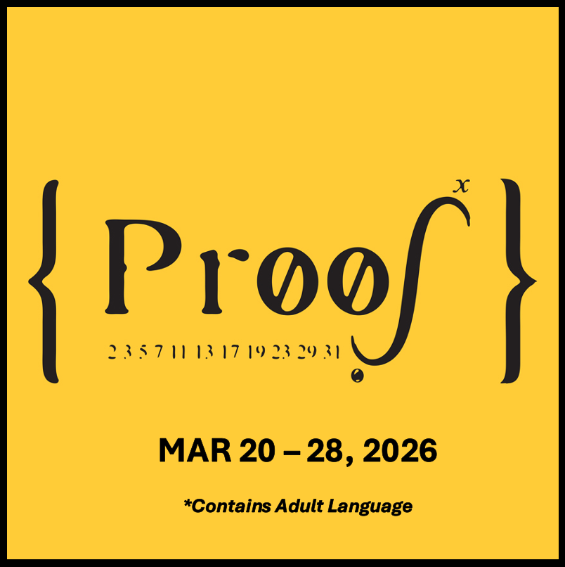 A yellow sign that says proof on it