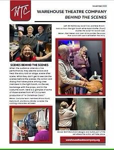 It is a warehouse theatre company behind the scenes brochure.