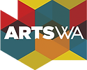 The logo for artswa is a colorful geometric design.