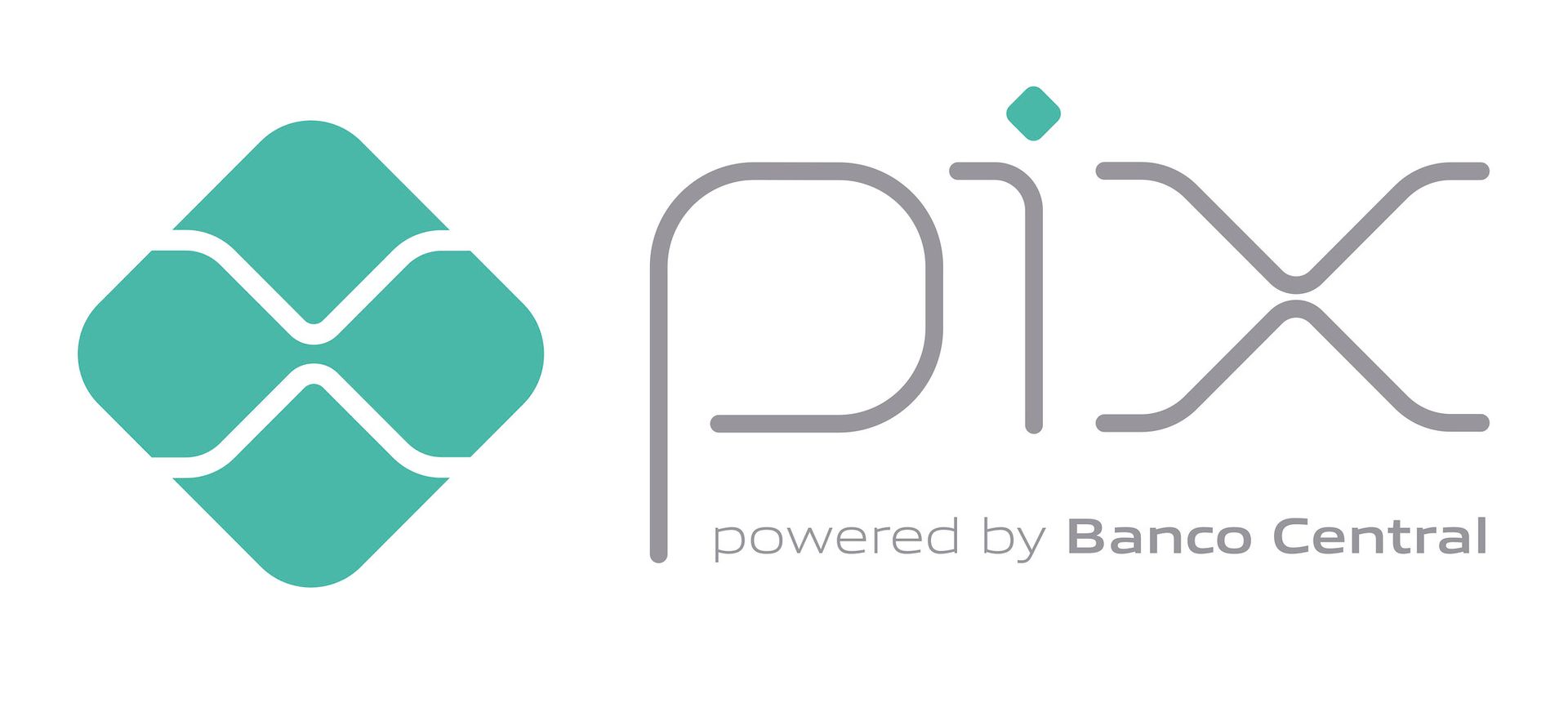 O logotipo do pix é fornecido pelo banco central.
