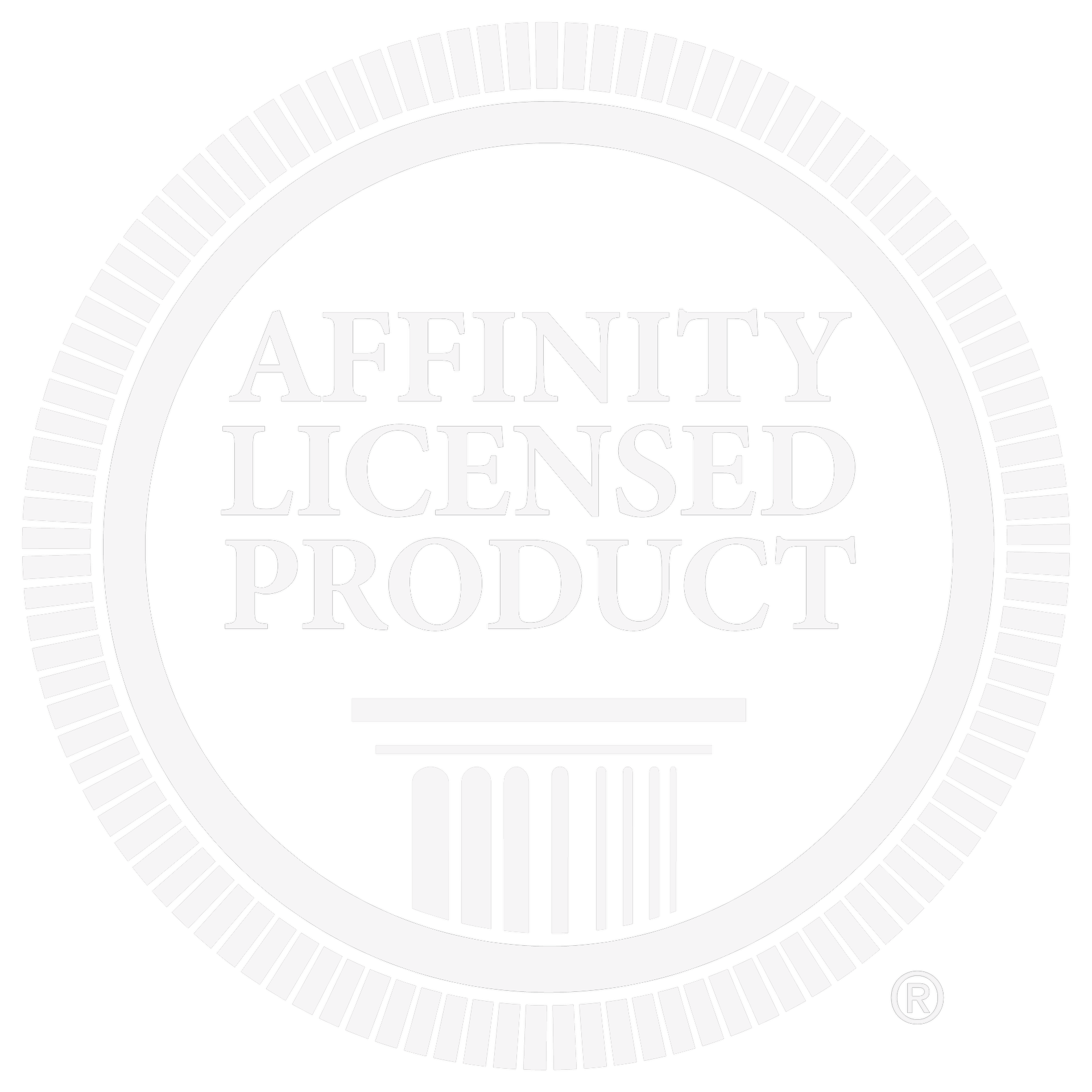 Affinity Licensed Product emblem: white text and design in a circular border.