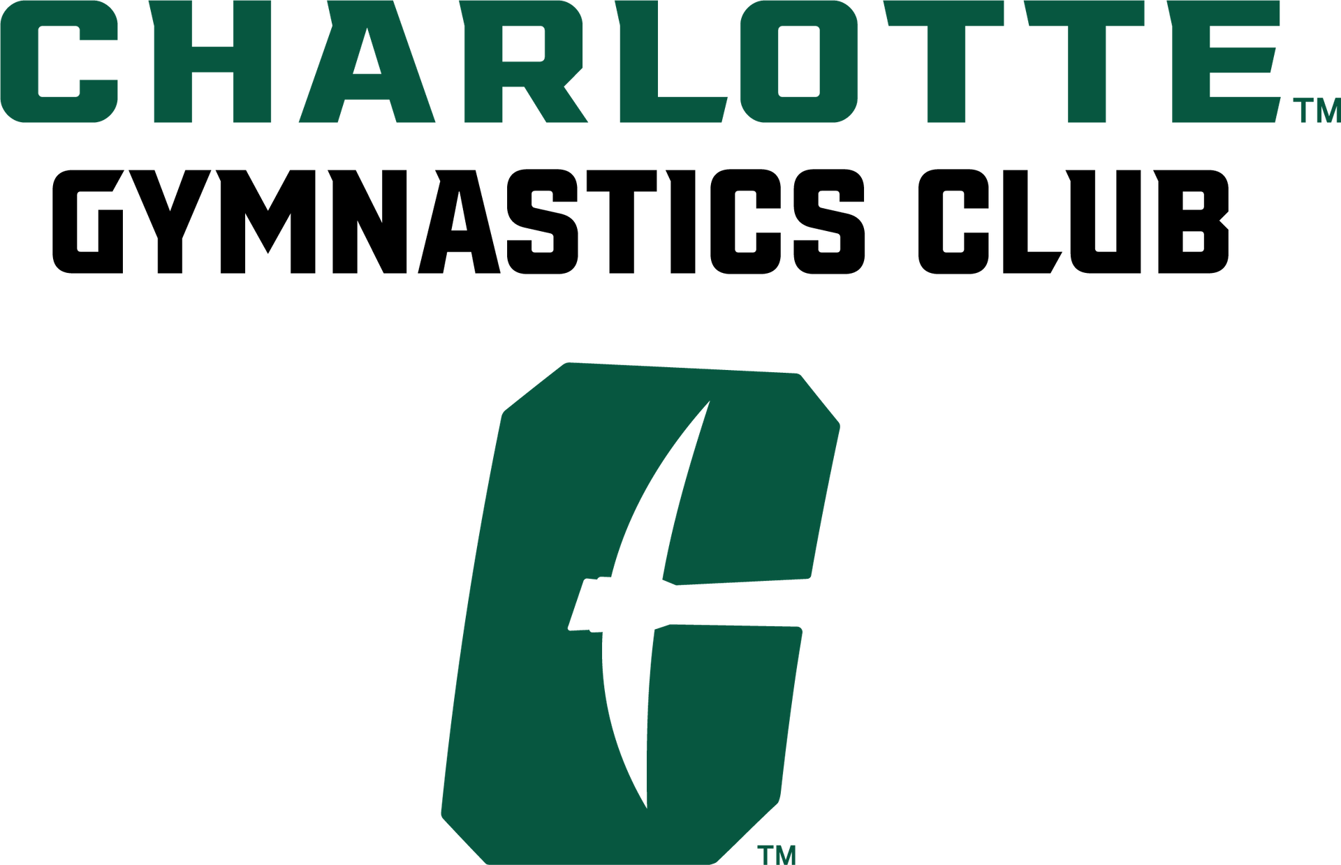 Charlotte Gymnastics Club logo: Green 