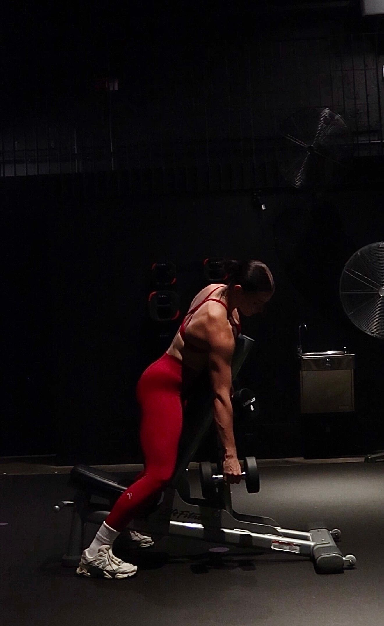 Young athlete training