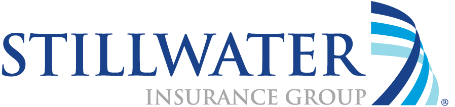 The state auto insurance companies logo is blue and white