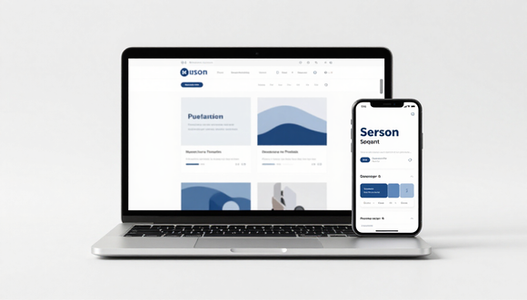 Mockup sito web su laptop e mobile