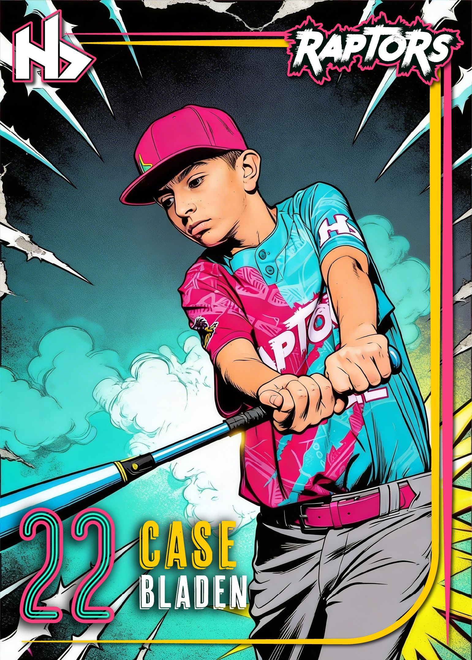 Case Bladen, #22 of the Hurricane Raptors.