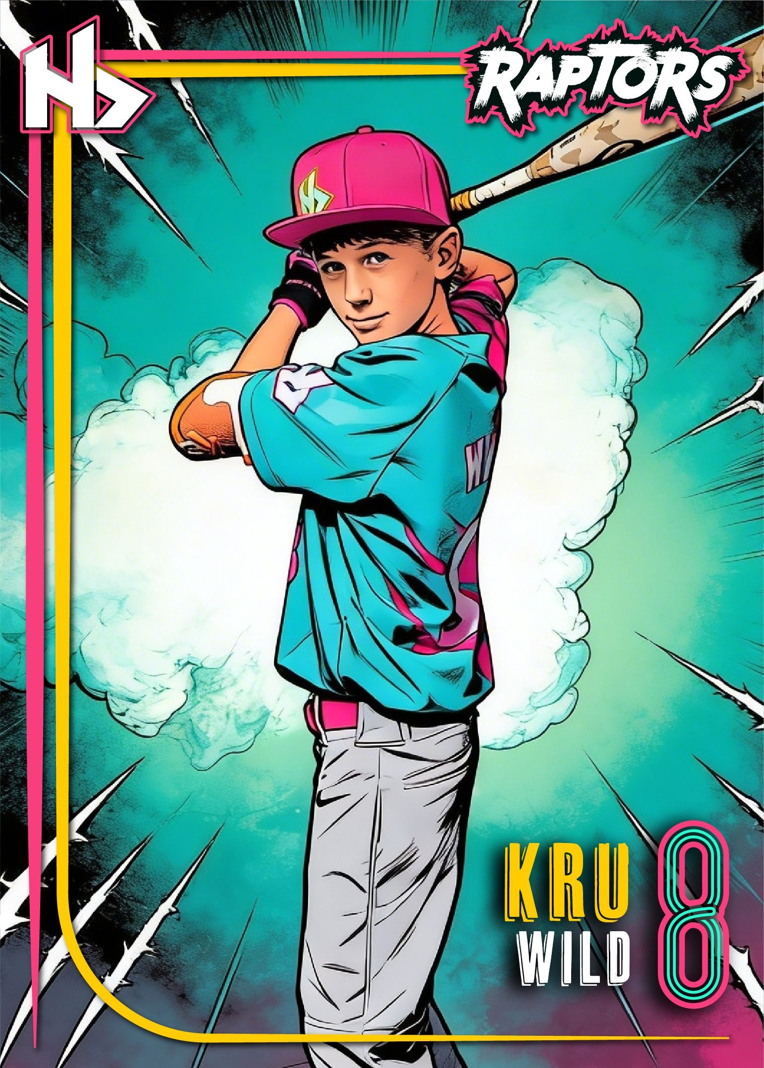 Kru Wild, #8 of the Hurricane Raptors.