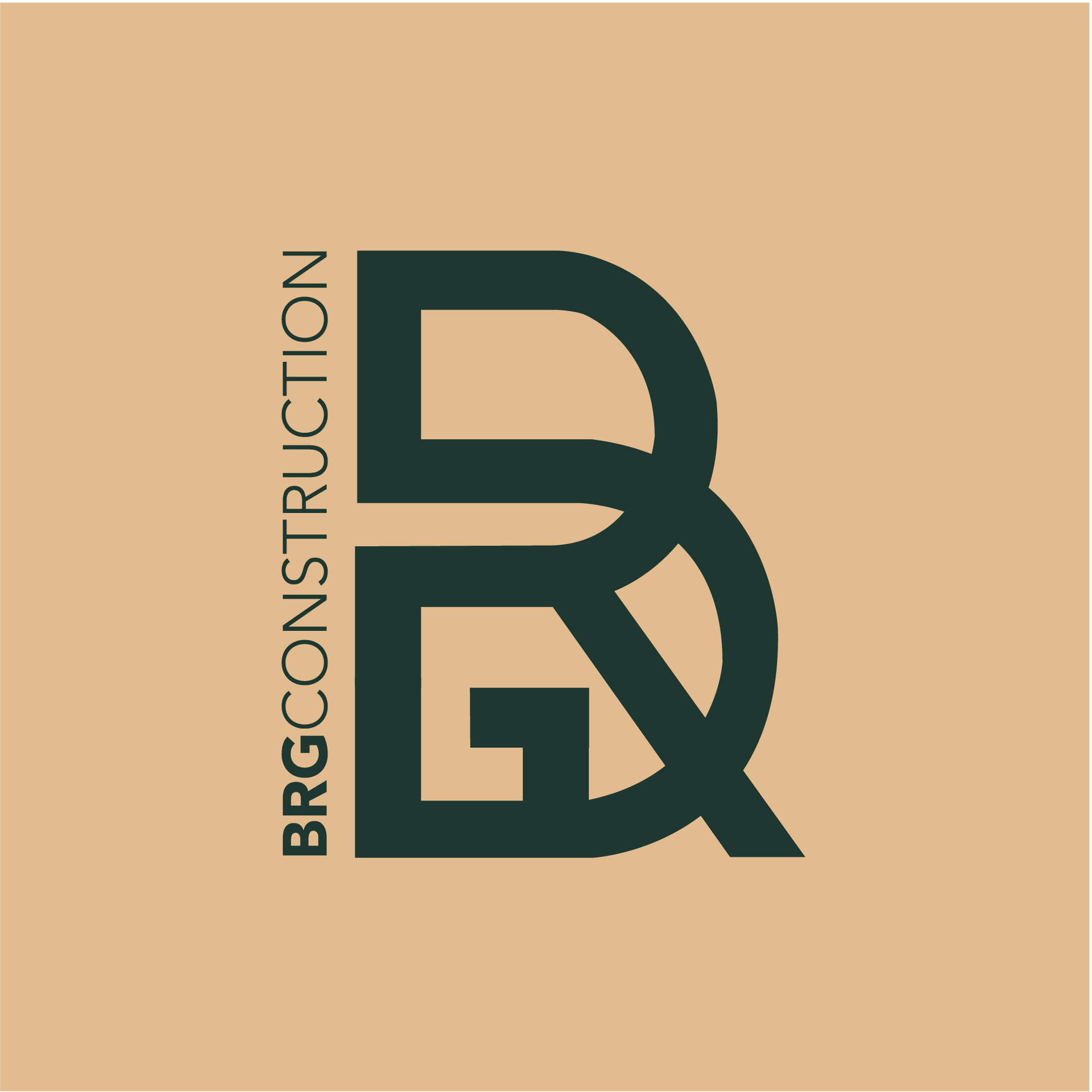 Un logo pour une entreprise appelée brg construction