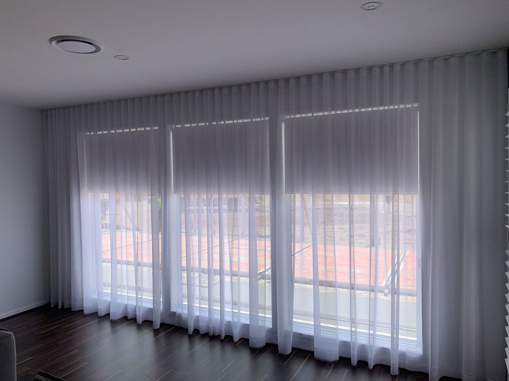 White Sheer Curtains — Studio Curtains & Blinds in Mount Gravatt, QLD