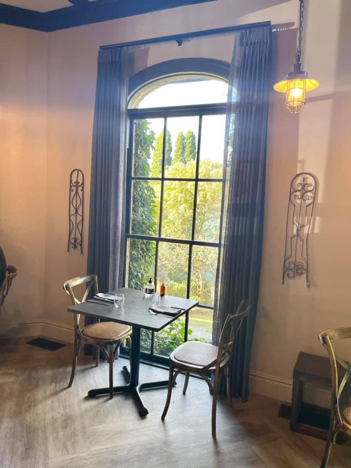 Dining Area At Berida Hotel — Studio Curtains & Blinds in Mount Gravatt, QLD