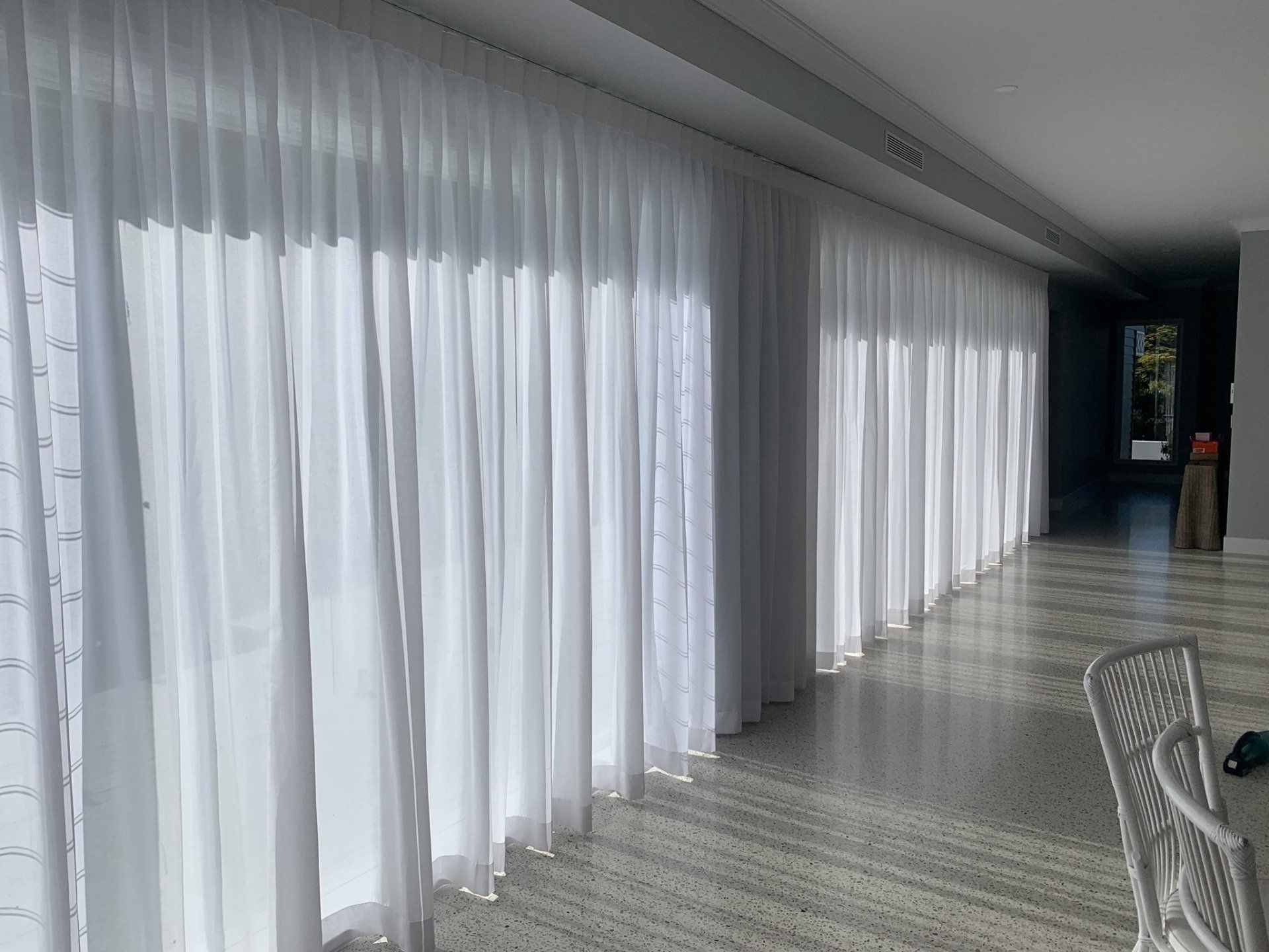 Seattle Mid-Weight Sheer Curtains — Studio Curtains & Blinds in Mount Gravatt, QLD