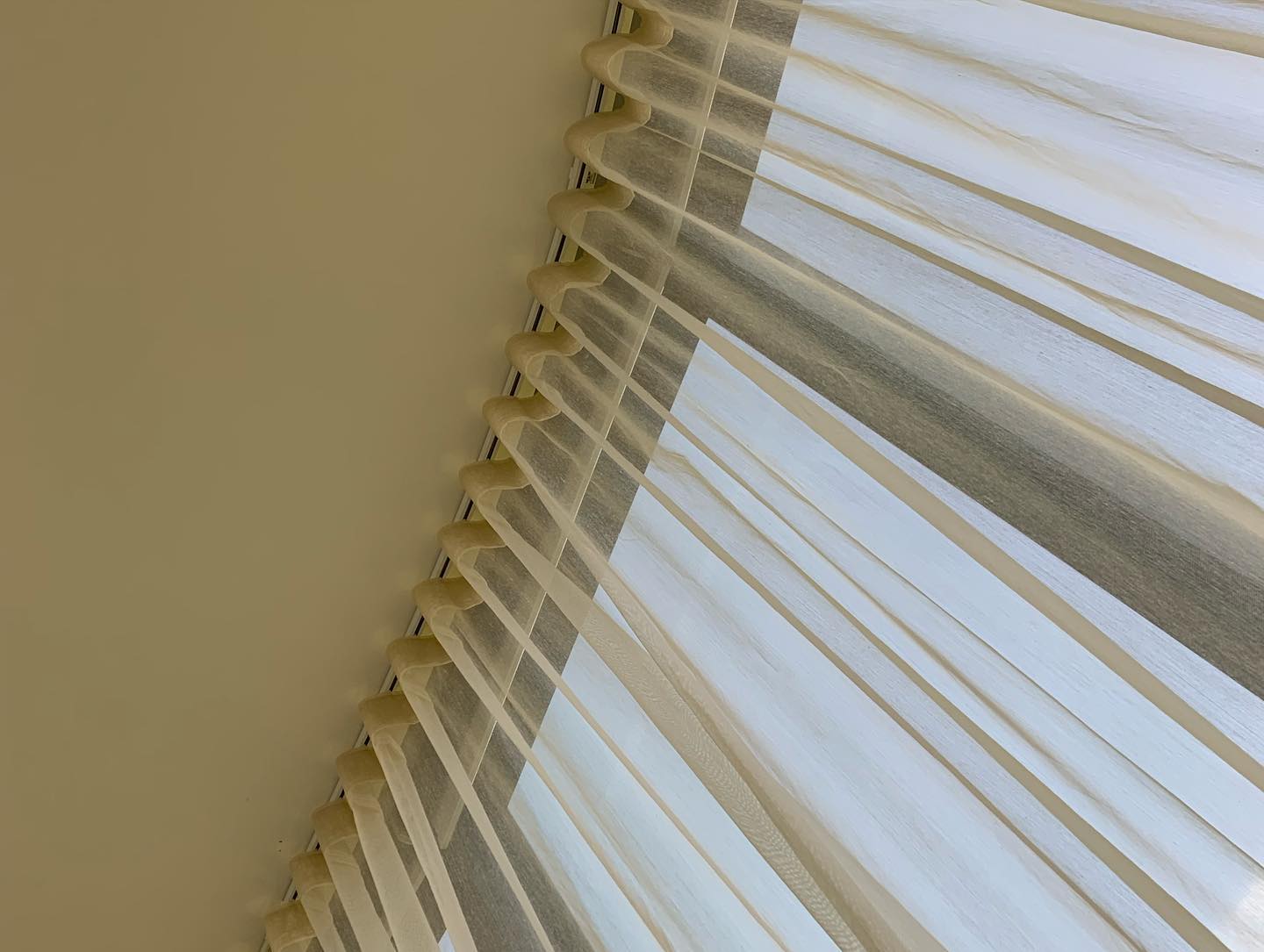 Hera Pearl S-Fold Curtains — Studio Curtains & Blinds in Mount Gravatt, QLD