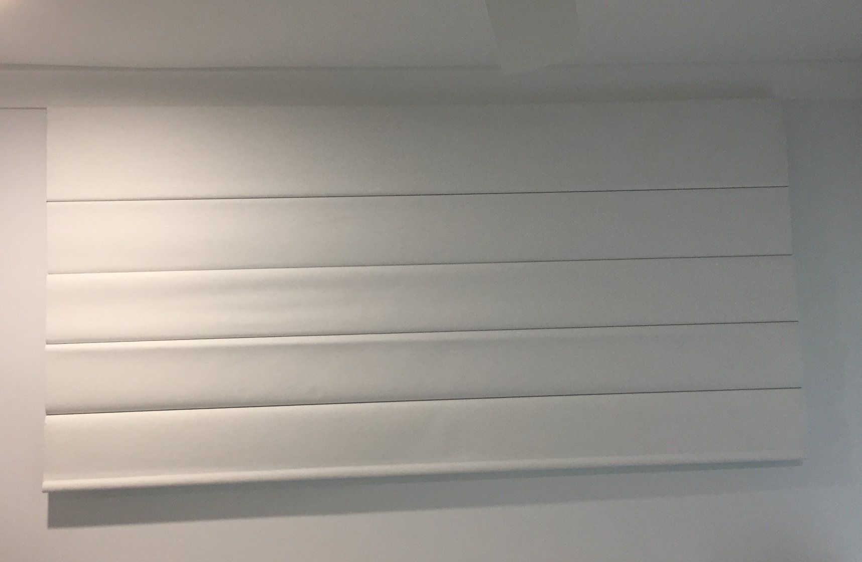 White Roman Blinds — Studio Curtains & Blinds in Mount Gravatt, QLD