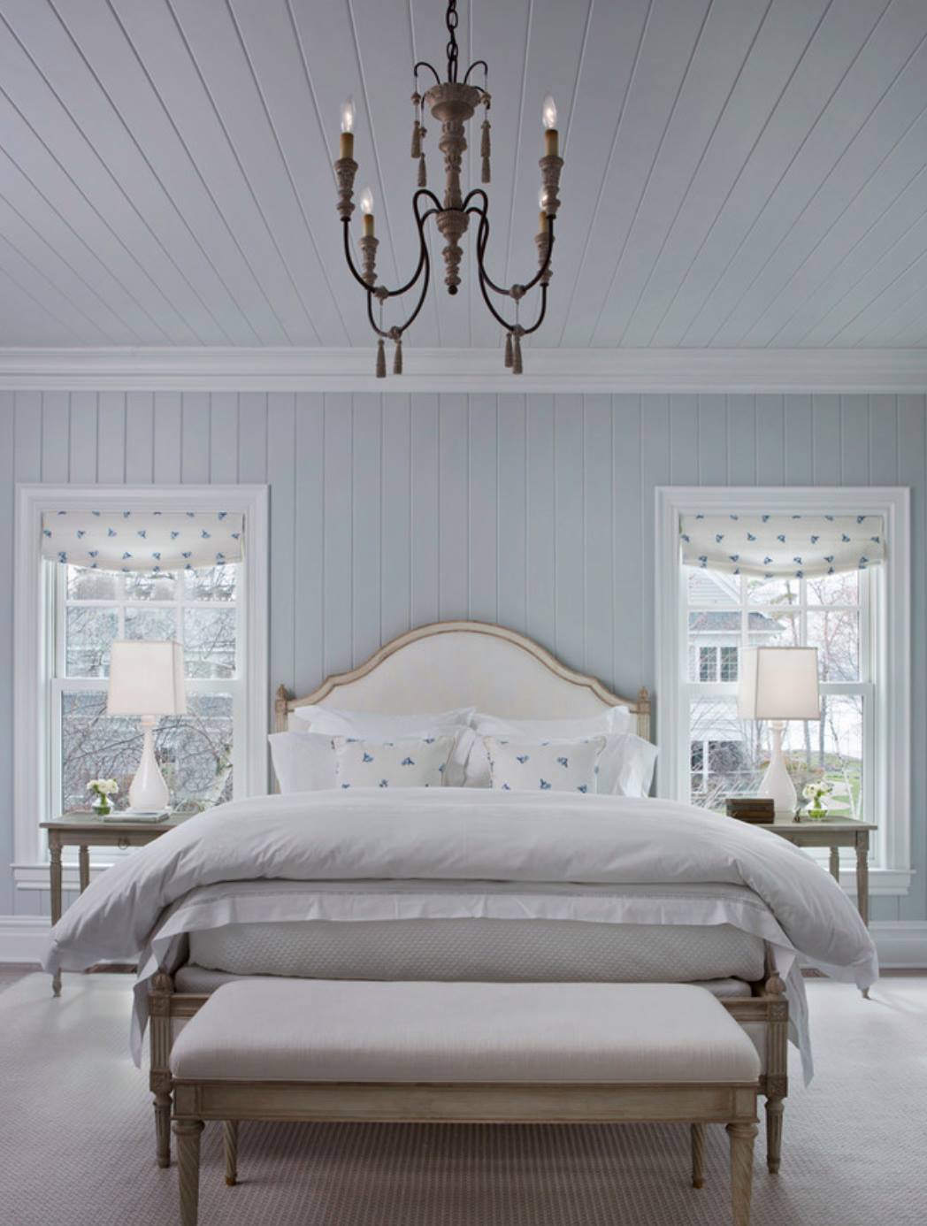 Elegant White Bedroom — Studio Curtains & Blinds in Mount Gravatt, QLD