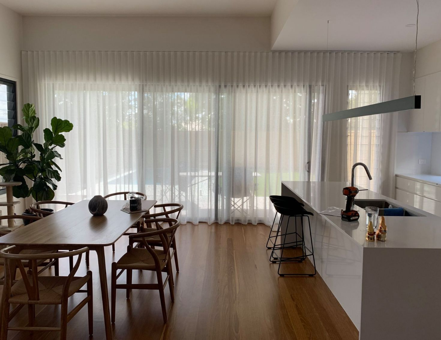 Lounge Curtains — Studio Curtains & Blinds in Mount Gravatt, QLD