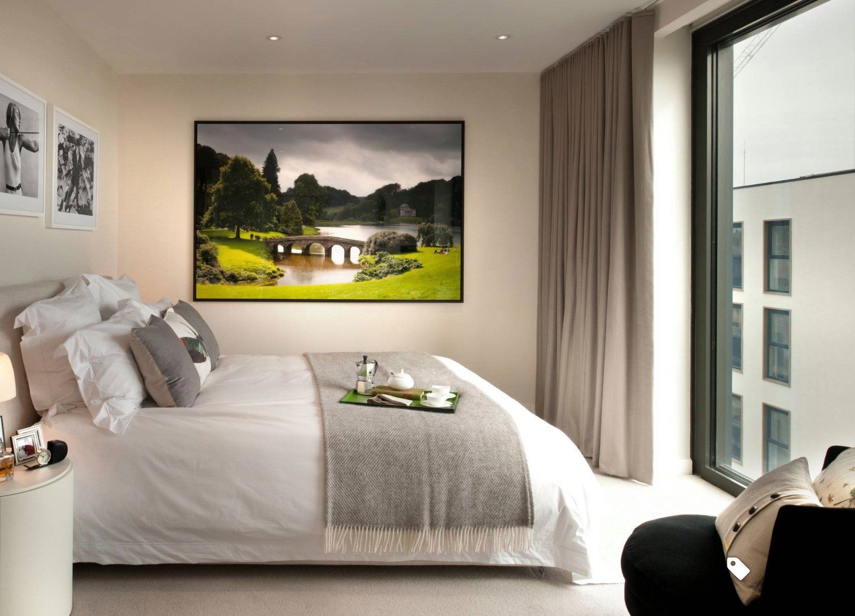 Tea Set On A Bed — Studio Curtains & Blinds in Mount Gravatt, QLD
