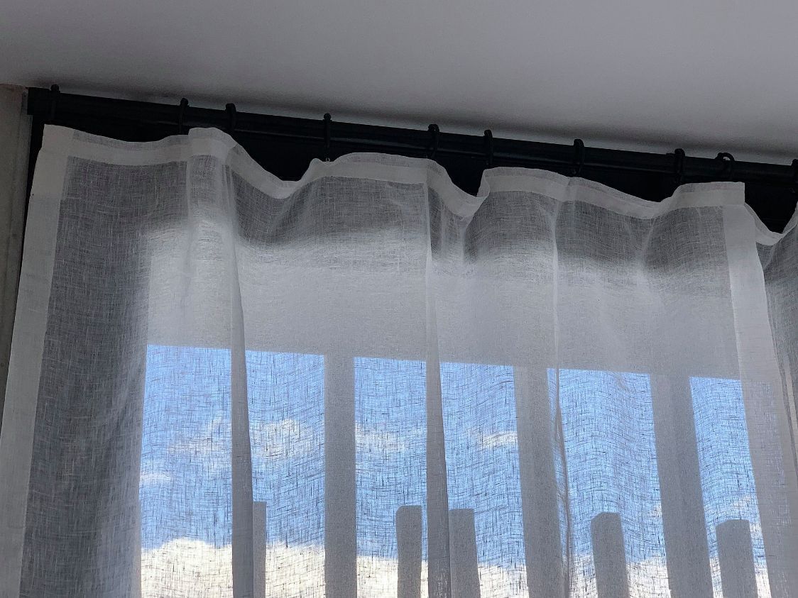 Classic White Linen Sheer Curtains — Studio Curtains & Blinds in Mount Gravatt, QLD