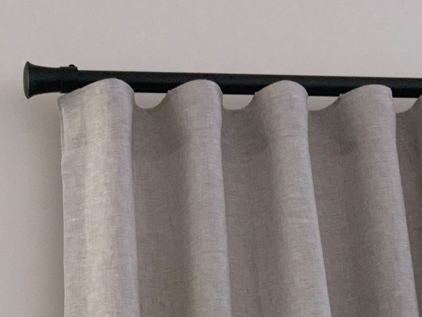 Beige Linen Curtains — Studio Curtains & Blinds in Mount Gravatt, QLD