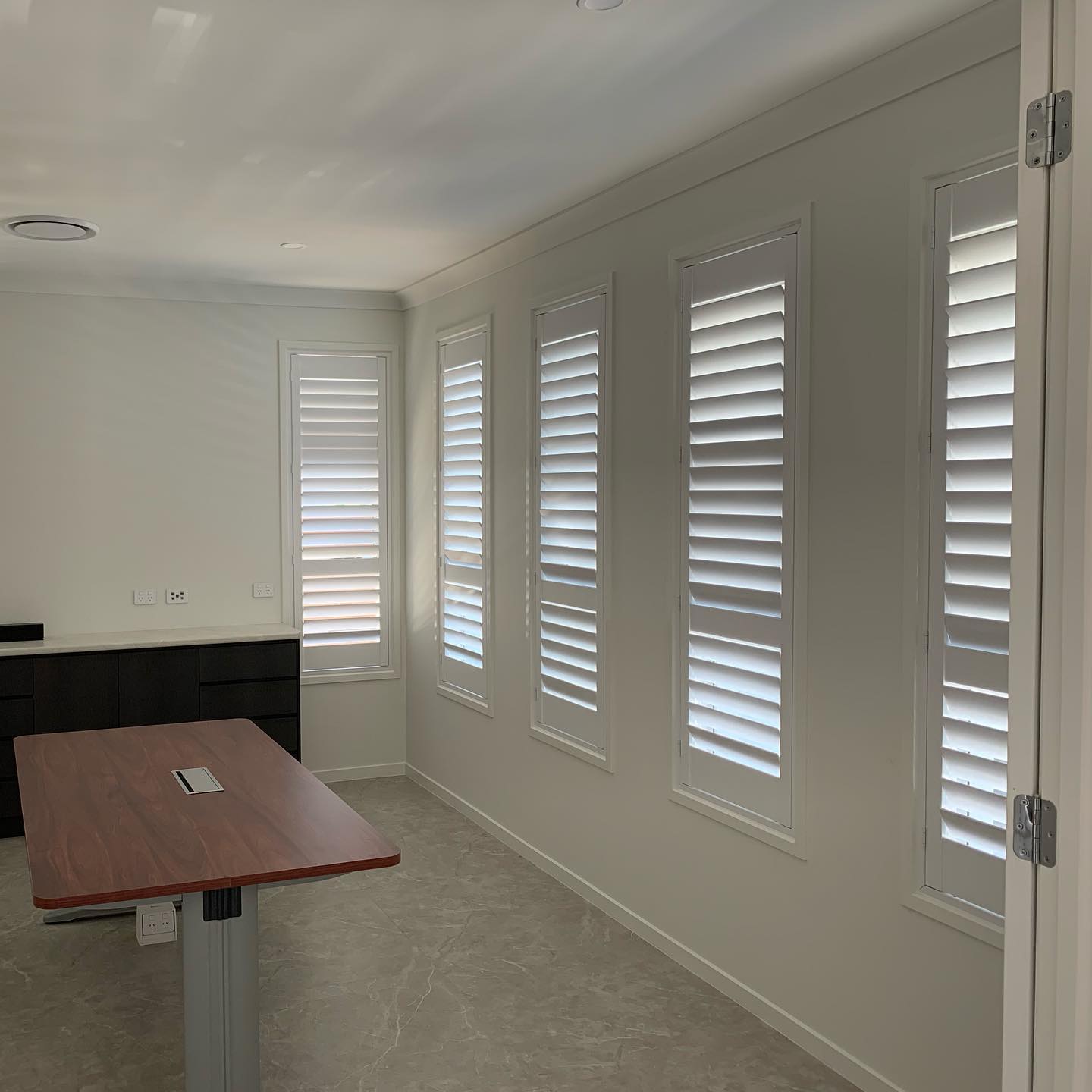 White Shutters — Studio Curtains & Blinds in Mount Gravatt, QLD
