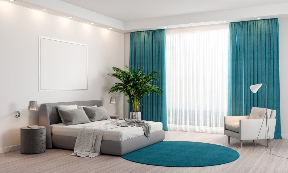 A Bedroom Curtain — Studio Curtains & Blinds in Mount Gravatt, QLD