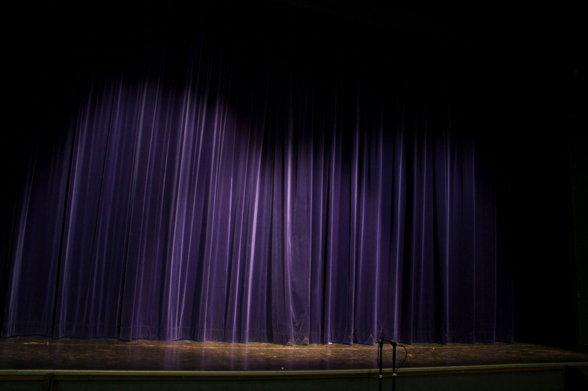 Purple Stage Curtains — Studio Curtains & Blinds in Mount Gravatt, QLD