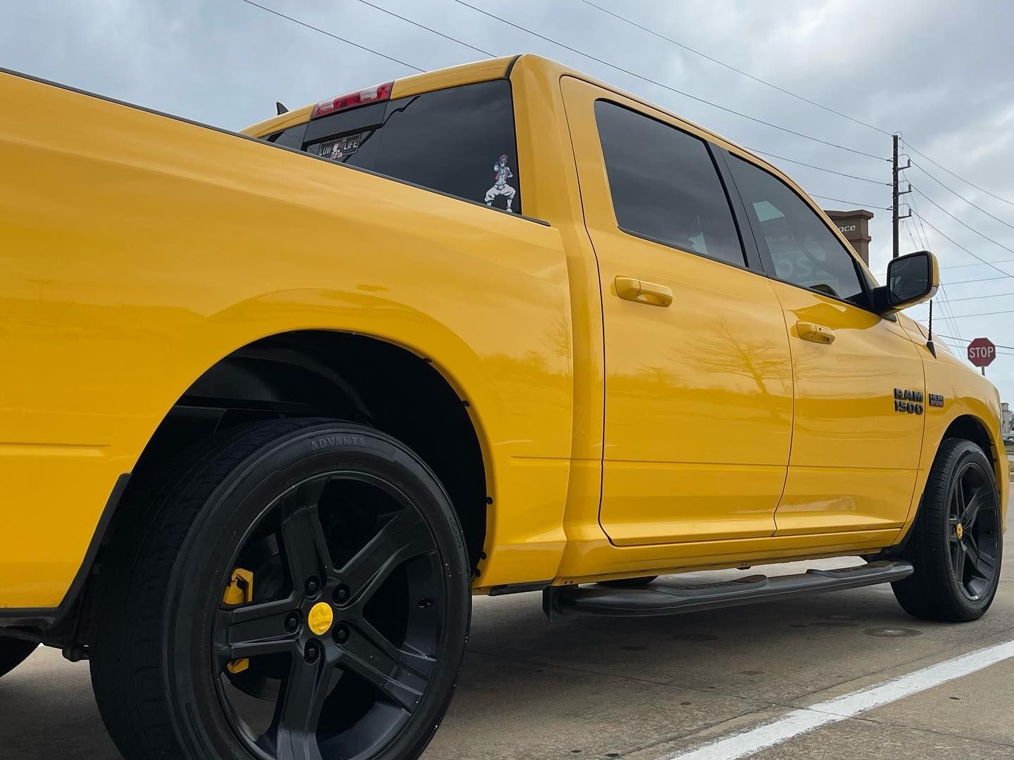 ceramic coated vehicle parked on the street