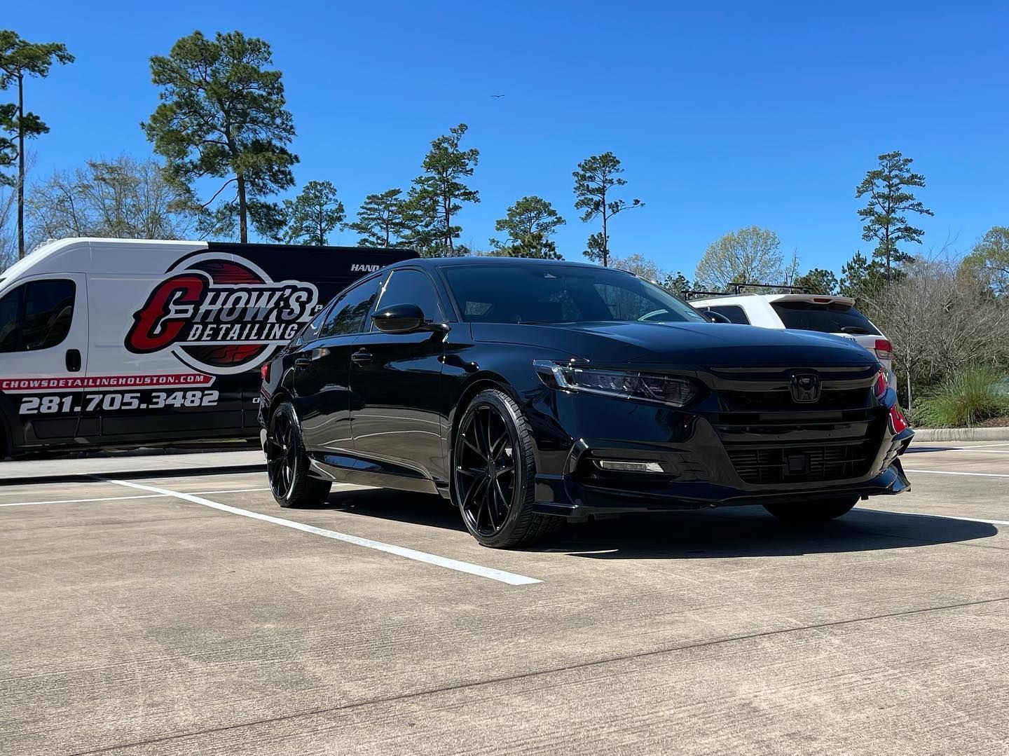 black ceramic coated car