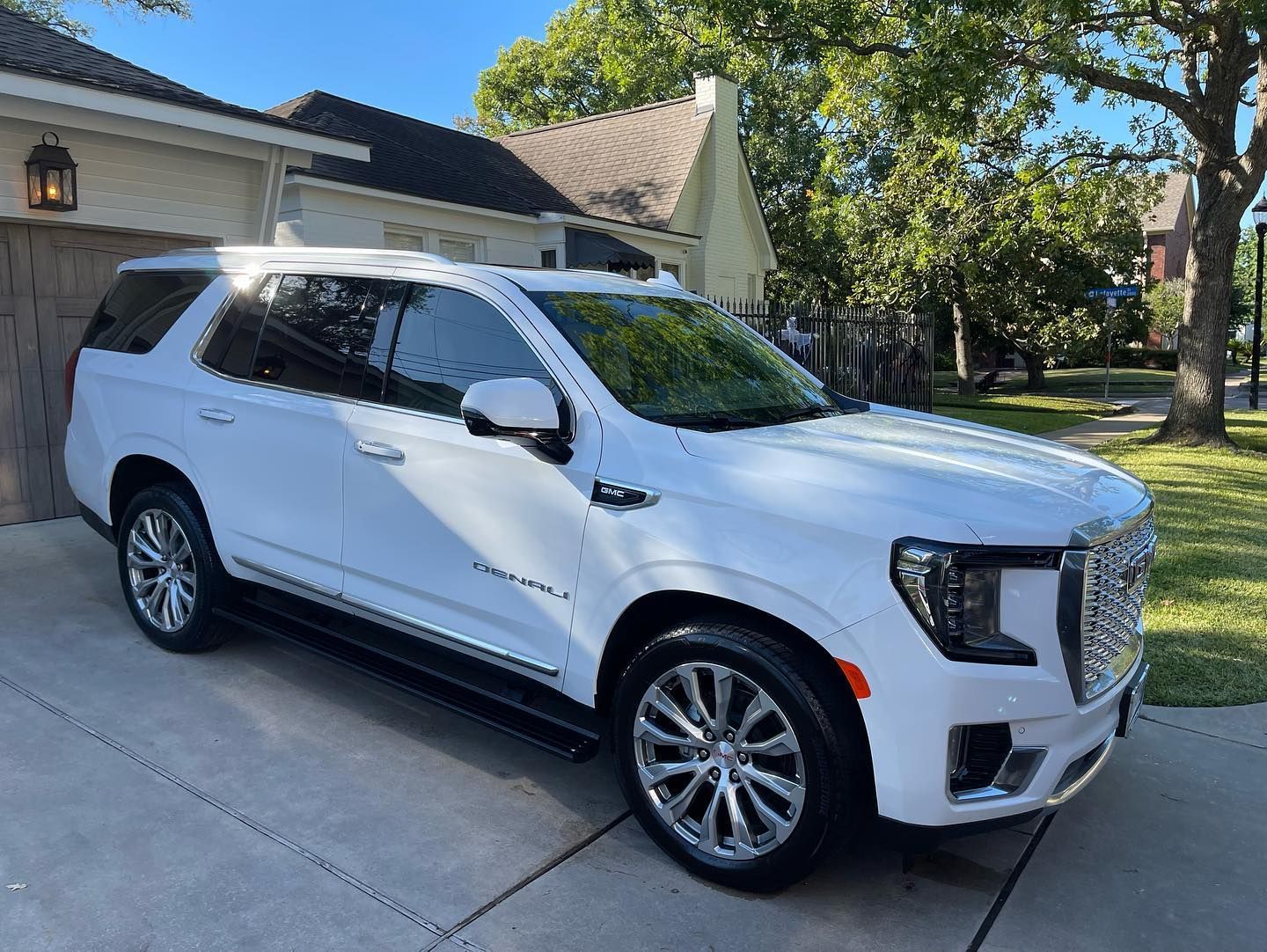 ceramic coated white vehicle parked outside in Houston, TX