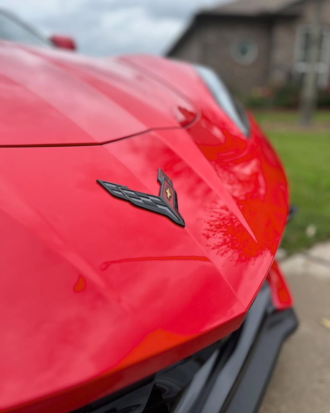 Red Vehicle with Ceramic Coating in Houston