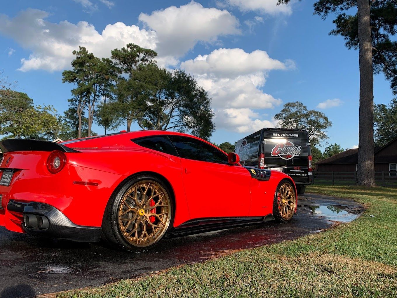 Ceramic Coating on red car