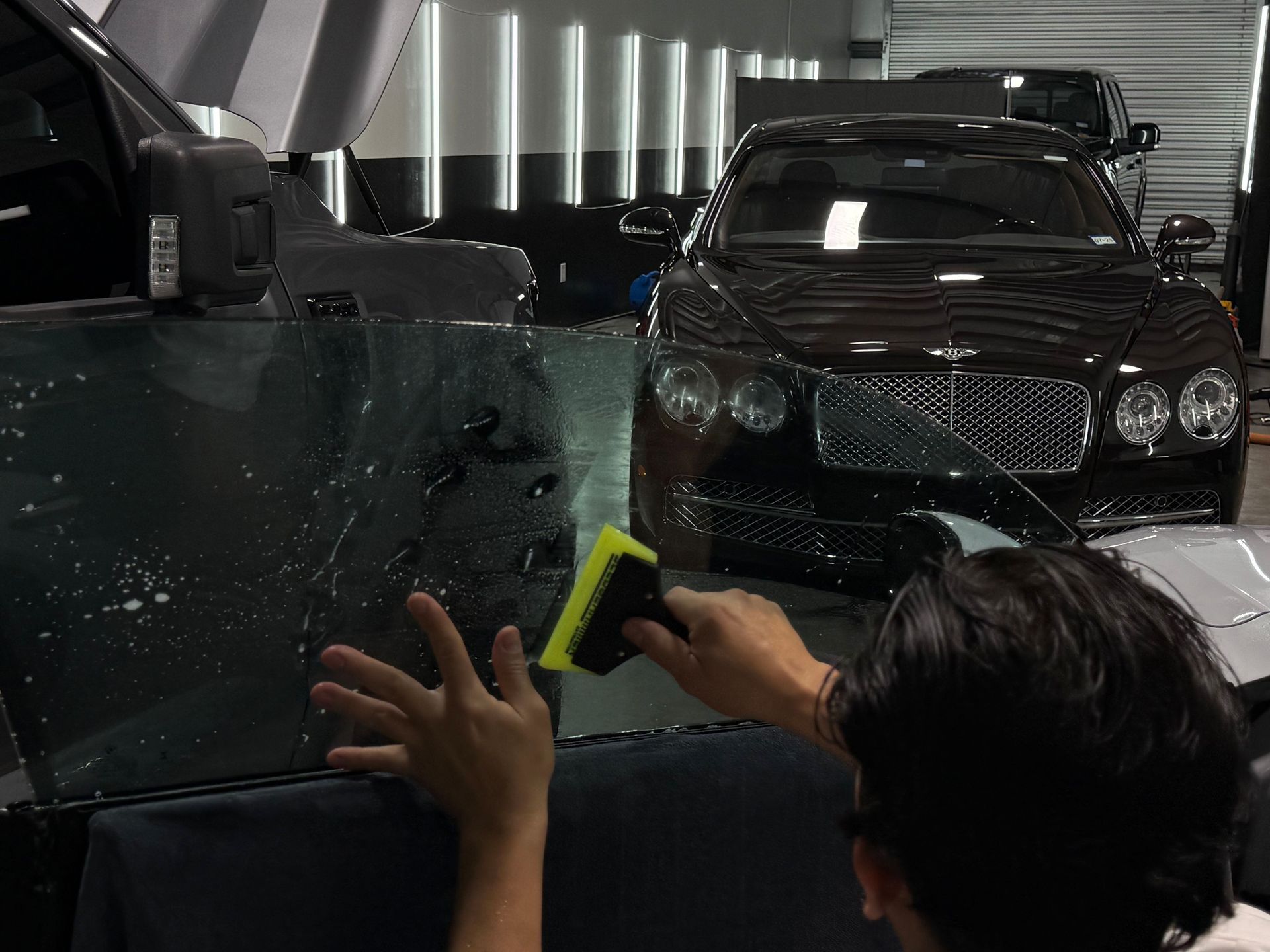 Window tinting installation