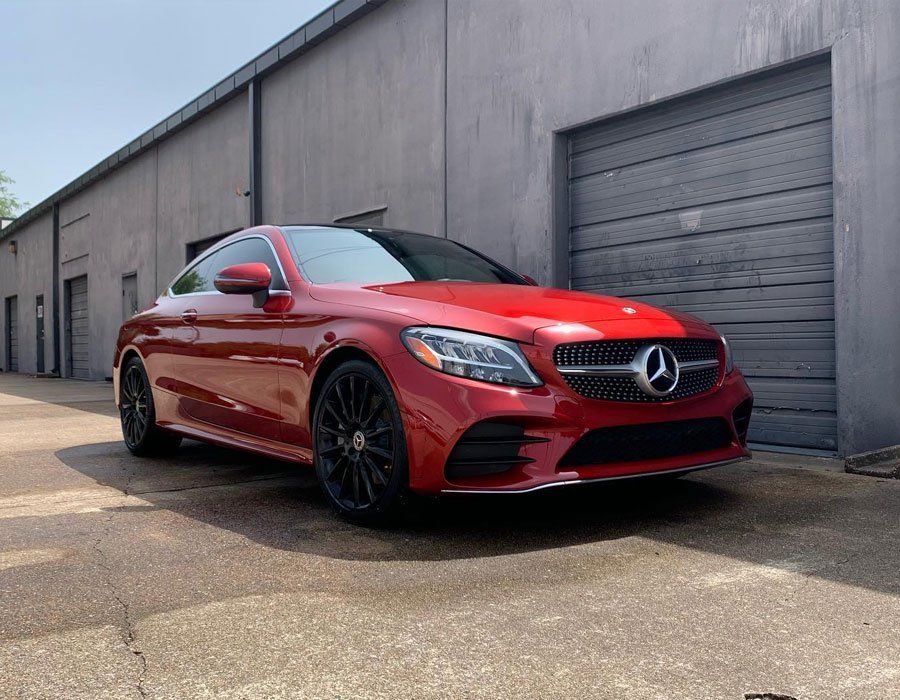 Red Mercedes Benz