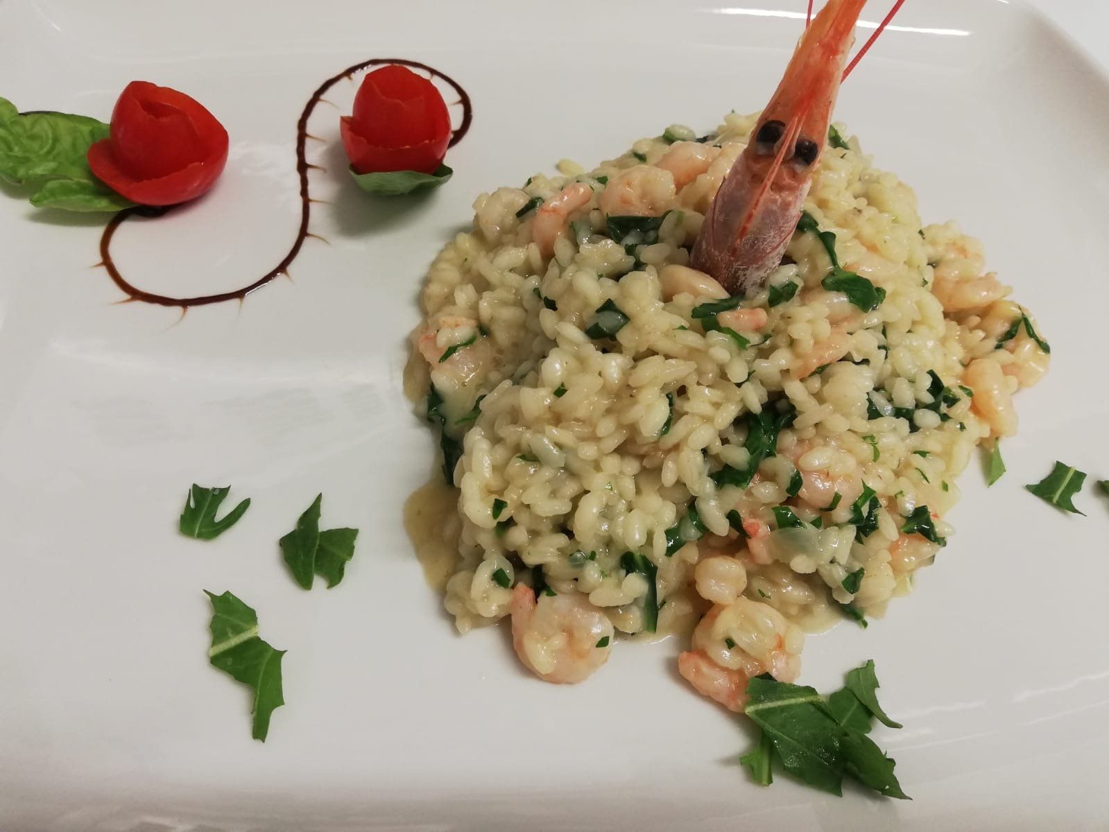 risotto con gamberi