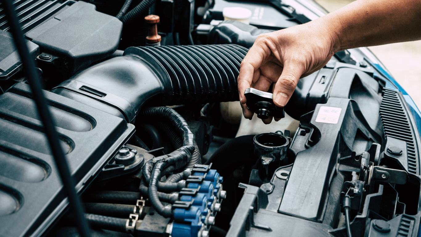 a mechanic changing a part
