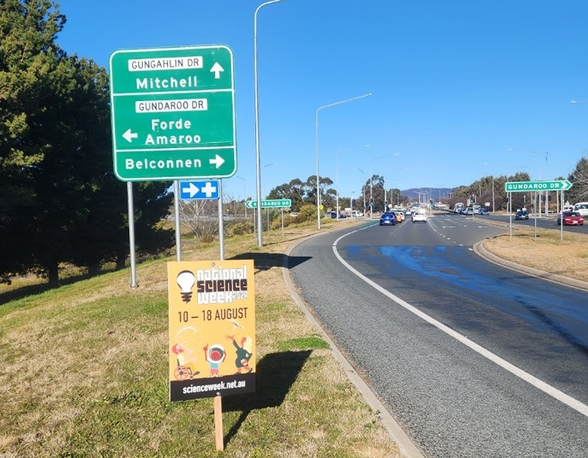A sign on the side of a road points to mitchell A sign on the side of a road points to mitchell