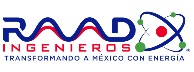 The logo for raad ingenieros transformando a mexico con energia