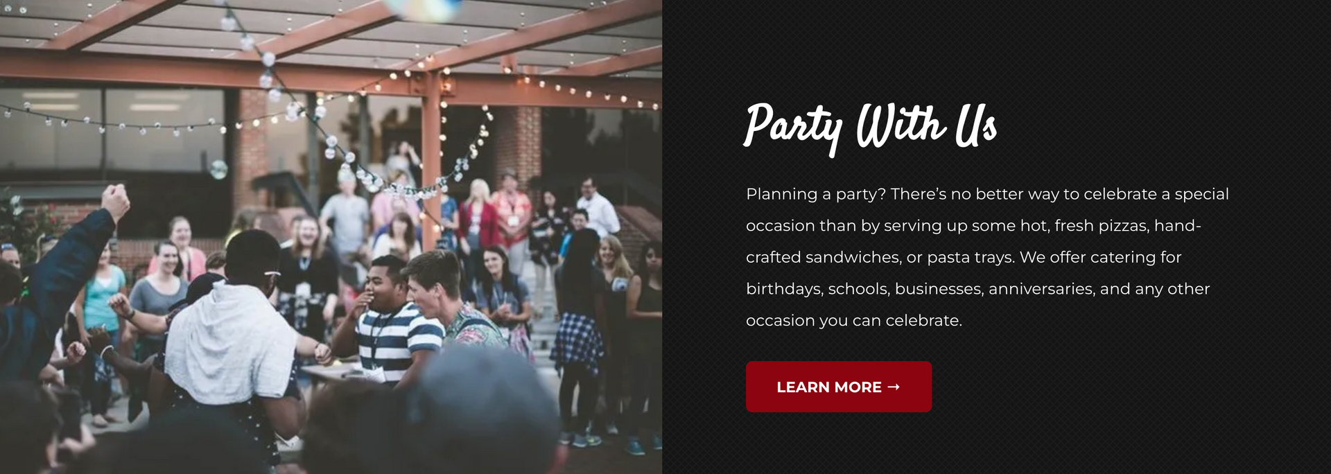 A group of people are dancing at a party in a room.