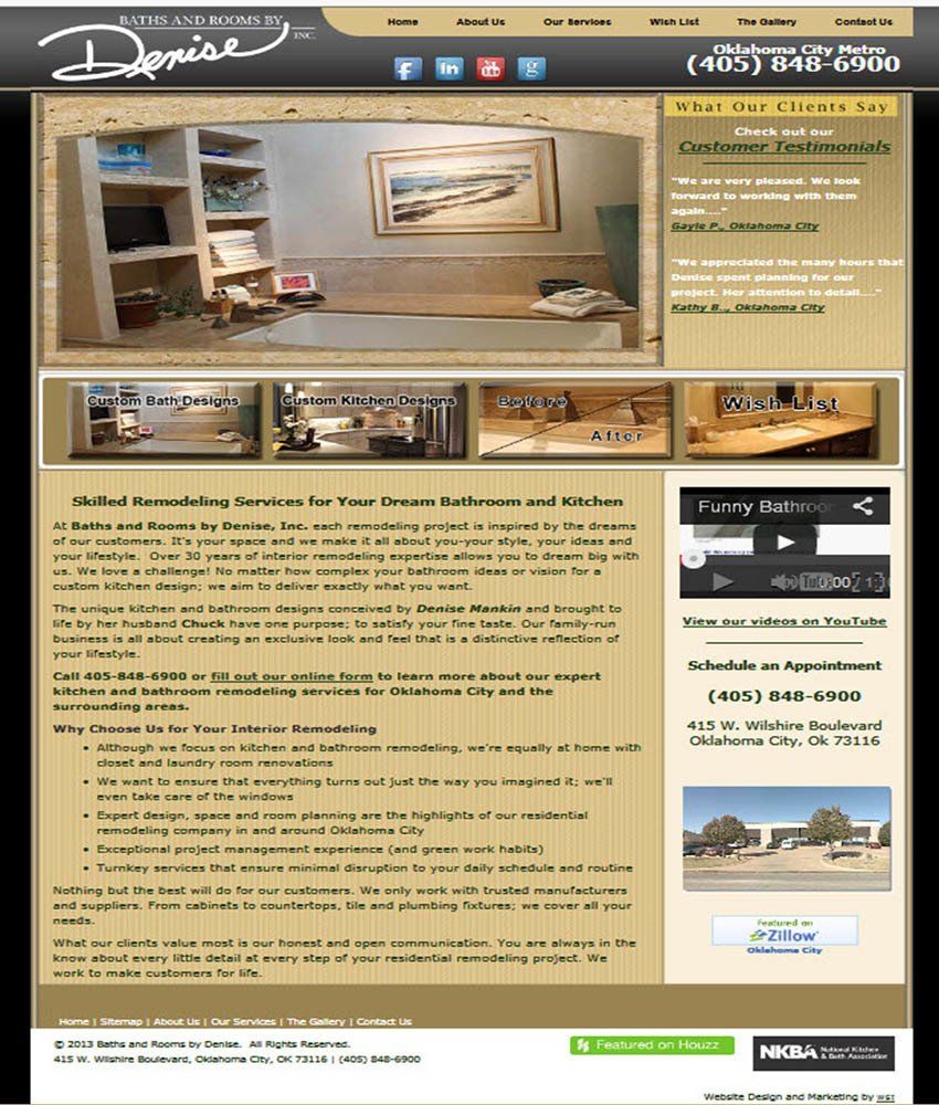 A web page for a company called donice
