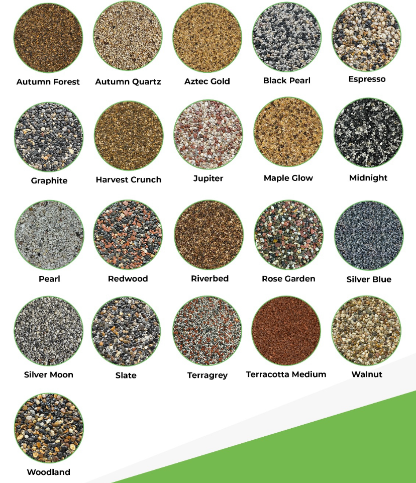 Restex Resin Bound Colour samples