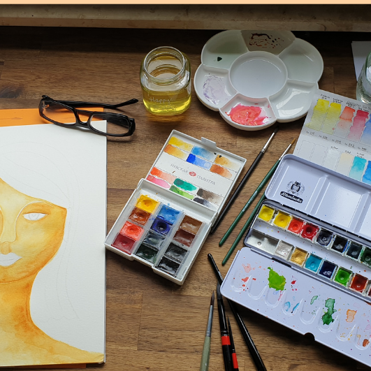 Malkurs in Leipzig, Portrait