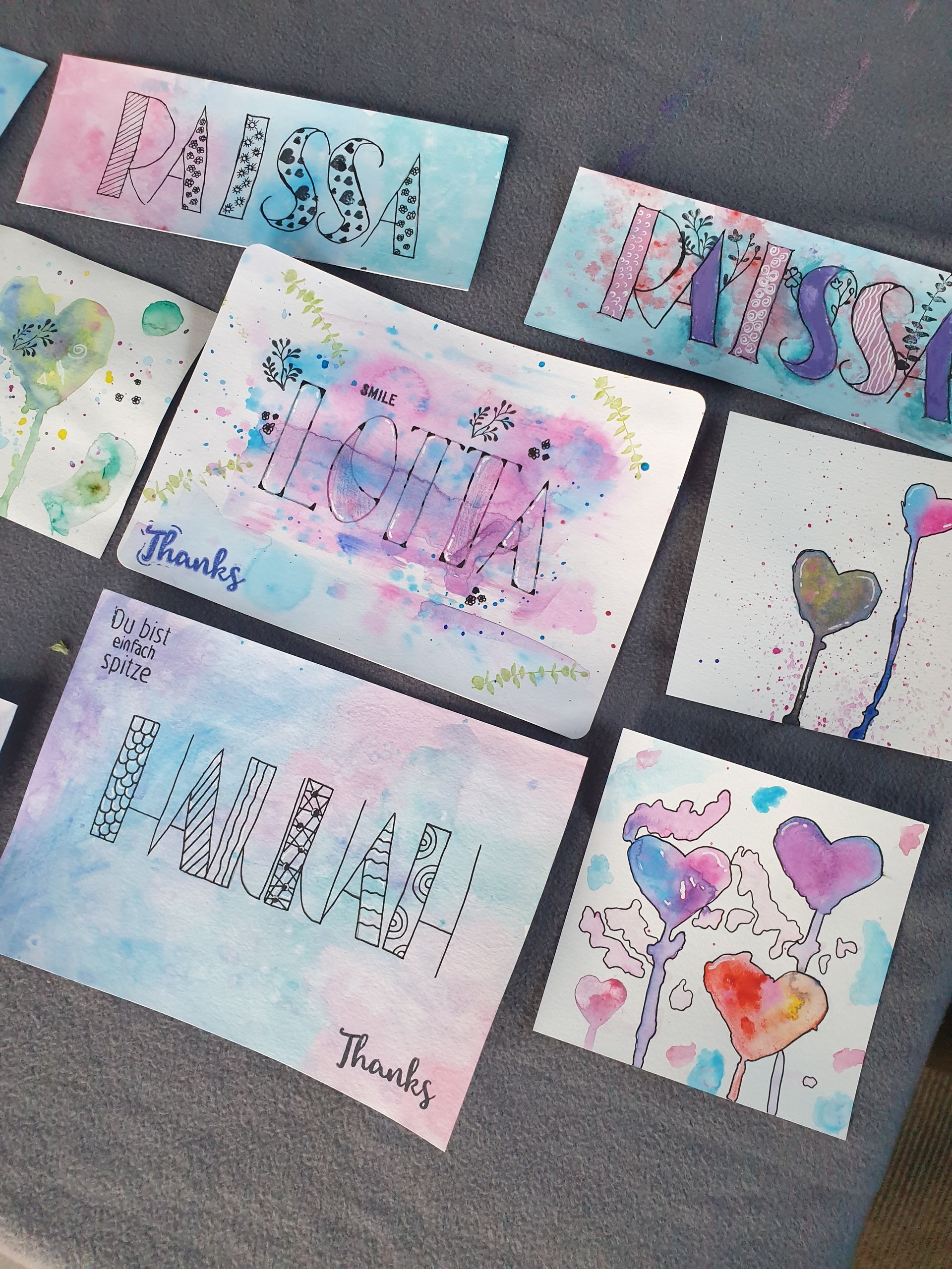 lettern, handlettering, Namensschild