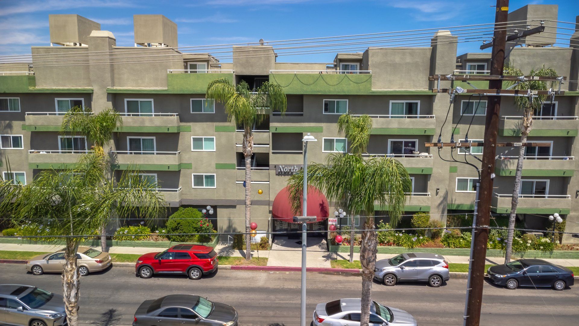 north tower aerial view